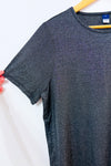 T-shirt argent scintillant à manches courtes* seconde main - Old Navy- La Penderie du Paradis