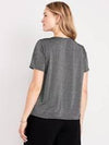 T-shirt argent scintillant à manches courtes* seconde main - Old Navy- La Penderie du Paradis