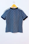 T-shirt bleu monogramme slim fit* seconde main - Lacoste- La Penderie du Paradis