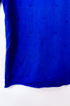 Chandail en tricot indigo texturé seconde main - Bedo- La Penderie du Paradis