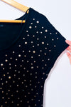 Tunique noire avec studs seconde main - Bedo- La Penderie du Paradis