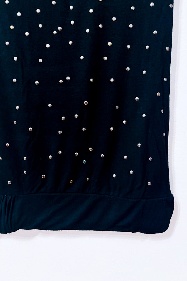 Tunique noire avec studs seconde main - Bedo- La Penderie du Paradis