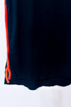 T-shirt noir à bandes oranges seconde main - Simons- La Penderie du Paradis