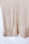 Chandail beige en tricot à col roulé avec cachemire* seconde main - Alison Sheri- La Penderie du Paradis