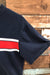 T-shirt crop top marine (s) - Garage- Friperie en ligne