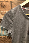 T-shirt gris style délavé (m) seconde main Guess 