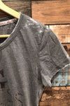 T-shirt gris style délavé (m) seconde main Guess 