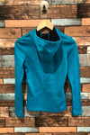 Chandail de sport turquoise avec capuchon (xs) seconde main Under Armour 