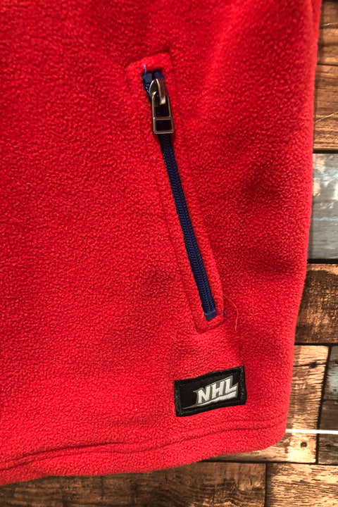 Chandail rouge en polar Canadiens de Montréal (l) seconde main NHL par Ilanco   