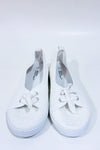 Chaussures blanches en dentelle style ballerine seconde main - Ardene- La Penderie du Paradis