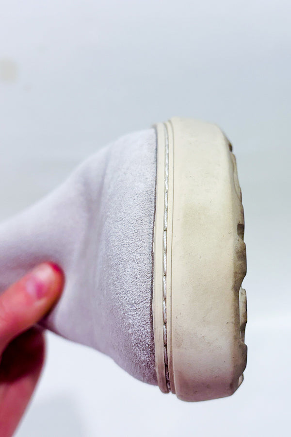 Chaussures slip-on Oswego beiges en suède* seconde main - Birkenstock- La Penderie du Paradis