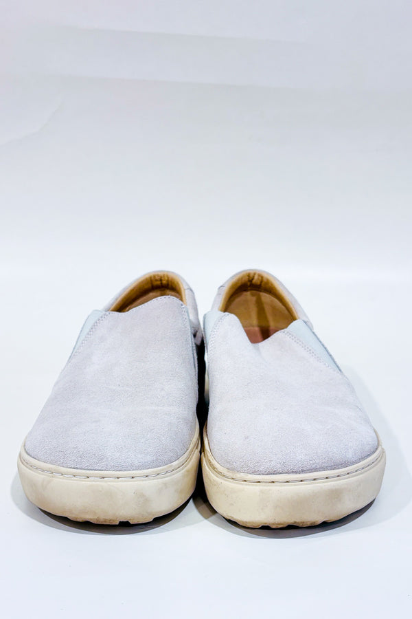 Chaussures slip-on Oswego beiges en suède* seconde main - Birkenstock- La Penderie du Paradis