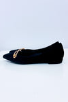 Ballerines noires en suède à détail doré* seconde main - Stella Luna- La Penderie du Paradis