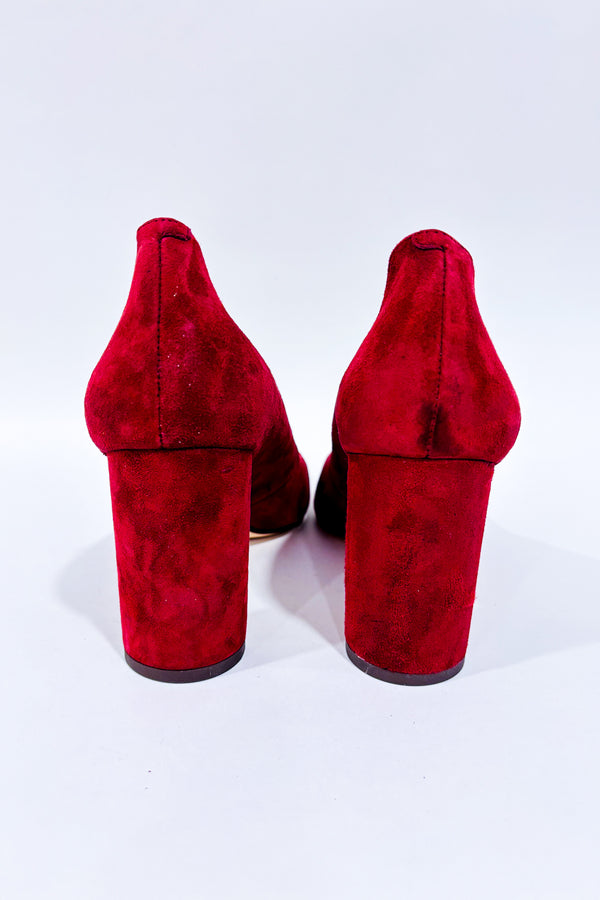 Chaussures rouge vin en suède (9)-Nine West-La Penderie du Paradis 🕊