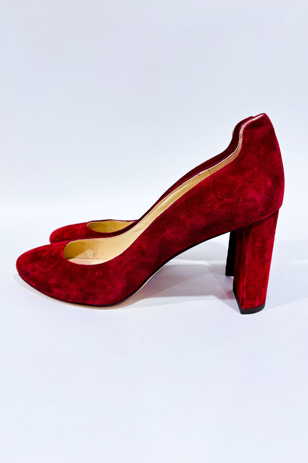 Chaussures rouge vin en suède (9)-Nine West-La Penderie du Paradis 🕊