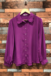 Chemise fluide mauve (l) seconde main Suzy Shier 