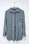 Black plaid shirt (xl)