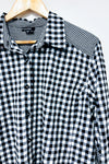 Black plaid shirt (xl)