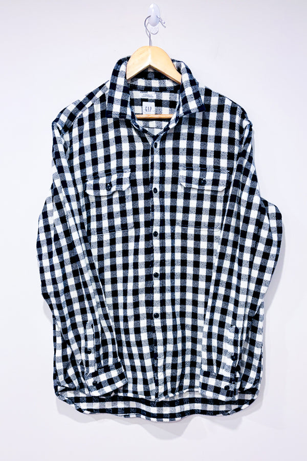 Surchemise en coton marine et blanche à carreaux (l) - Homme-GAP-La Penderie du Paradis 🕊