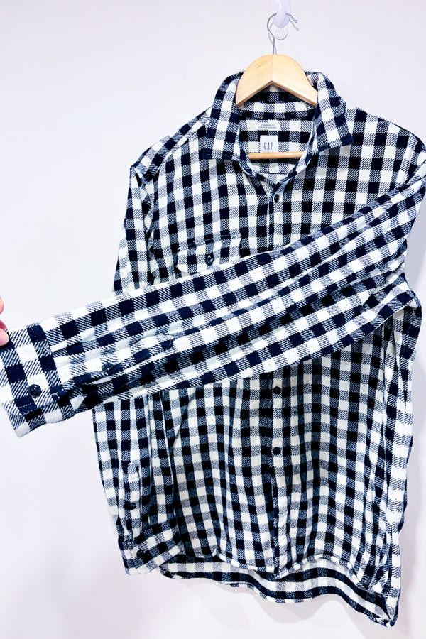 Surchemise en coton marine et blanche à carreaux (l) - Homme-GAP-La Penderie du Paradis 🕊