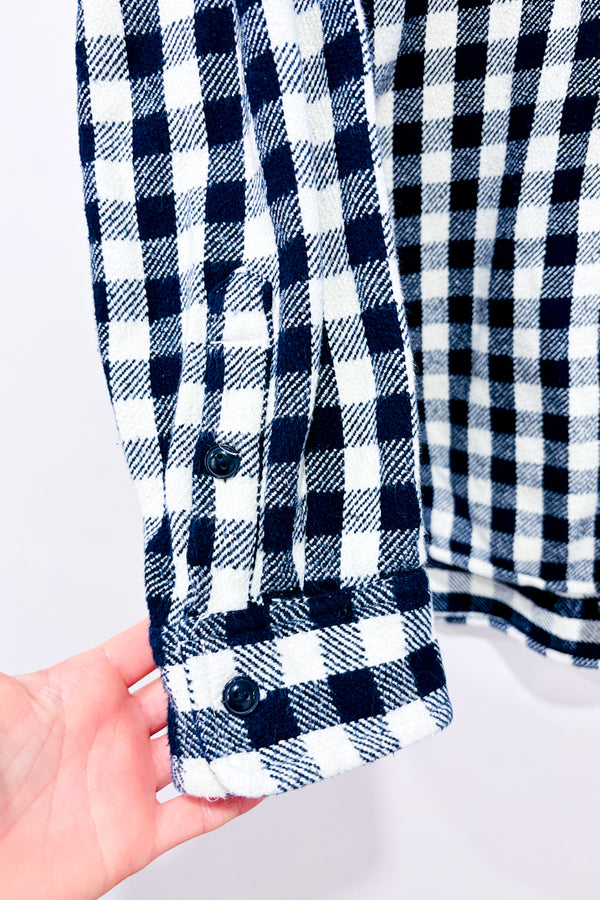 Surchemise en coton marine et blanche à carreaux (l) - Homme-GAP-La Penderie du Paradis 🕊