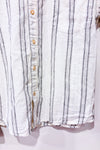 Blouse beige et grise rayée en lin (l) - Enfant-Zara-La Penderie du Paradis 🕊