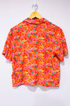Chemise courte orange et rose (s)*-Simons-La Penderie du Paradis 🕊