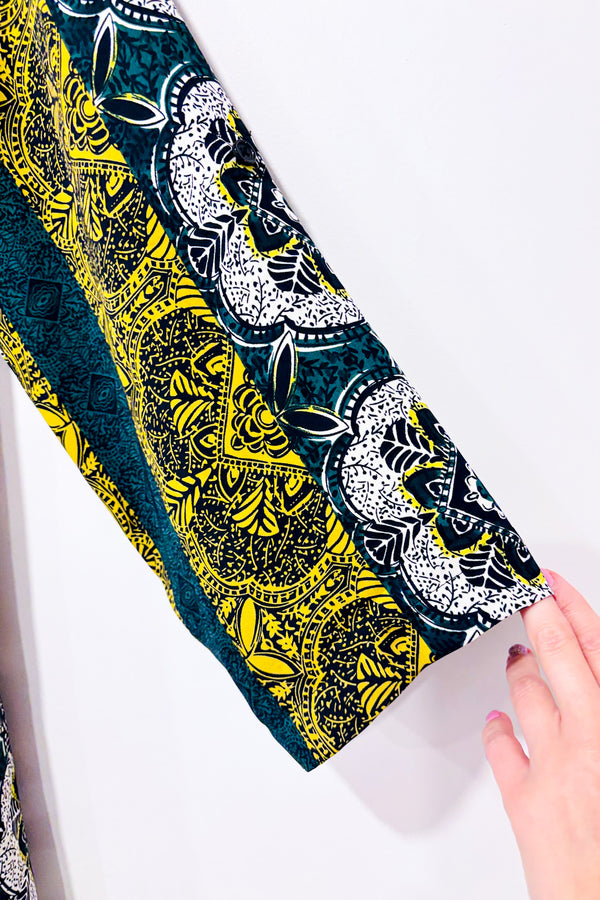 Chemisier asymétrique vert fleuri (s)*-Melanie Lyne-La Penderie du Paradis 🕊