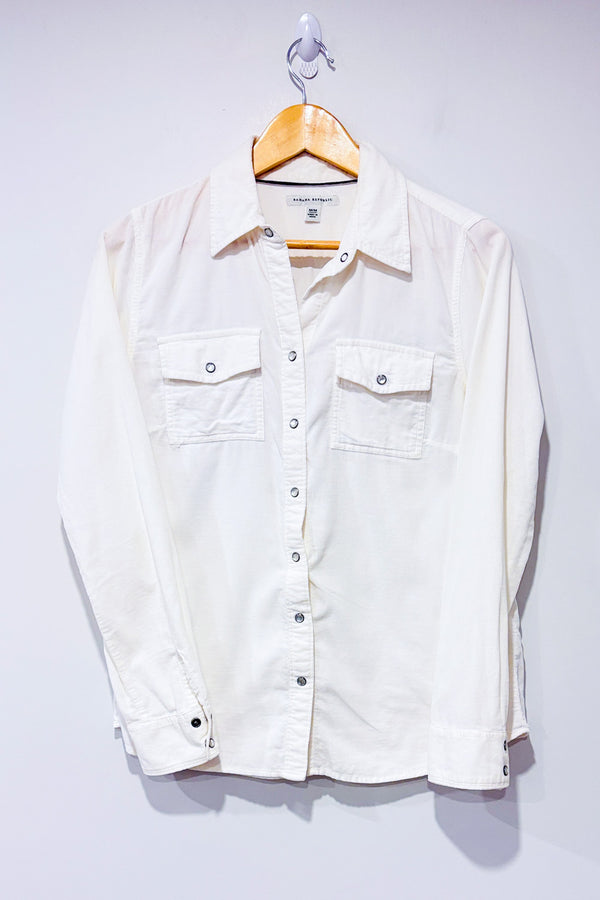 Chemise côtelée crème* seconde main - Banana Republic- La Penderie du Paradis