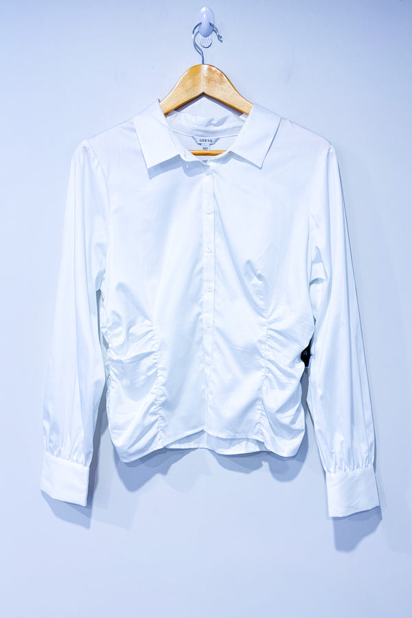 Chemise blanche Nicole poplin* seconde main - Guess- La Penderie du Paradis