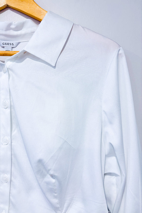 Chemise blanche Nicole poplin* seconde main - Guess- La Penderie du Paradis