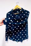 Blouse fluide marine à pois* seconde main - Premise Studio- La Penderie du Paradis