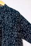 Chemise ample noire à motifs visages graphiques* seconde main - Simons- La Penderie du Paradis