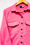 Chemise rose en coton seconde main - H&M- La Penderie du Paradis