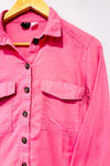 Chemise rose en coton seconde main - H&M- La Penderie du Paradis