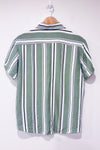 Chemise verte et blanche rayée seconde main - SHEIN- La Penderie du Paradis