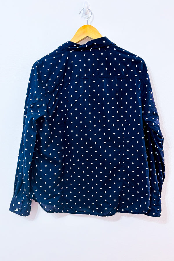 Chemise marine à pois* seconde main - Tommy Hilfiger- La Penderie du Paradis