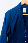 Chemise marine à col volanté* seconde main - Brooks Brothers- La Penderie du Paradis