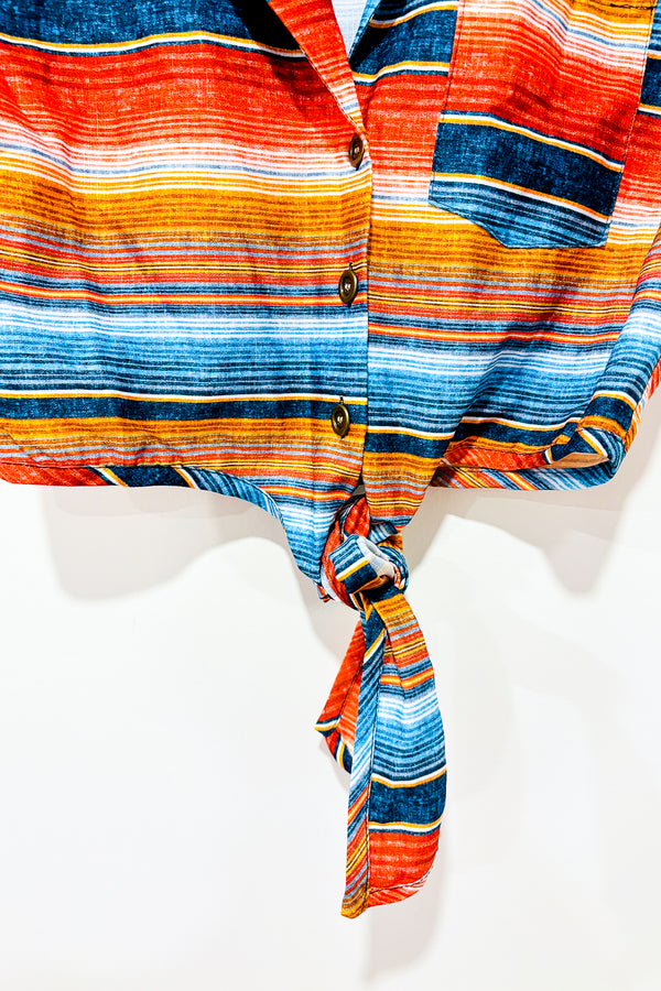 Ensemble deux pièces rayé multicolore (s/m) - Unique Vintage - La Penderie du Paradis 🕊