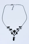Collier argent avec pierres noires-Autres-La Penderie du Paradis 🕊