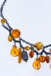 Collier argent avec pierres orange-Autres-La Penderie du Paradis 🕊