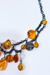 Collier argent avec pierres orange-Autres-La Penderie du Paradis 🕊