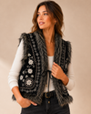 Veste noire avec intérieur fausse fourrure seconde main - Nitrogen- La Penderie du Paradis