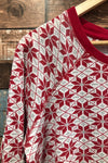 Ensemble de pyjama rouge motif flocons (l) seconde main La Vie En Rose 