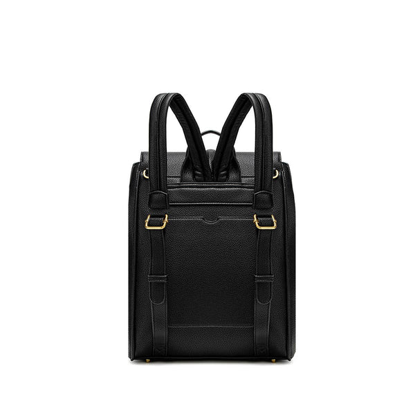 Sac à dos végétalien recyclé Lock noir-Pixie Mood-La Penderie du Paradis 🕊