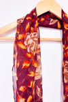 Foulard brun fleuri-Autres-La Penderie du Paradis 🕊