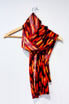 Foulard léger orange et brun -- La Penderie du Paradis ?