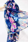 Foulard marine avec papillons-Autres-La Penderie du Paradis 🕊