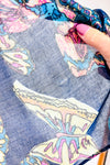 Foulard marine avec papillons-Autres-La Penderie du Paradis 🕊