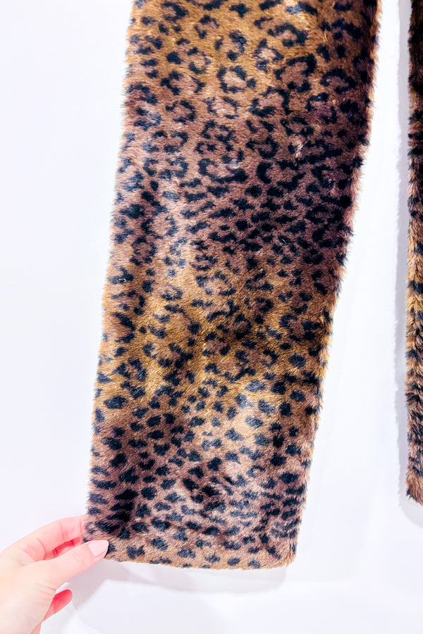 Écharpe vintage en fourrure motif léopard* seconde main - Madobe- La Penderie du Paradis